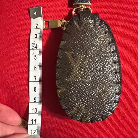 Up cycled Monogram Key Holder with Gold Clip - Picture 9 of 10